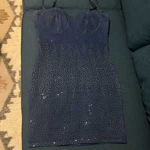 Rhinestone Dress Stretch mini